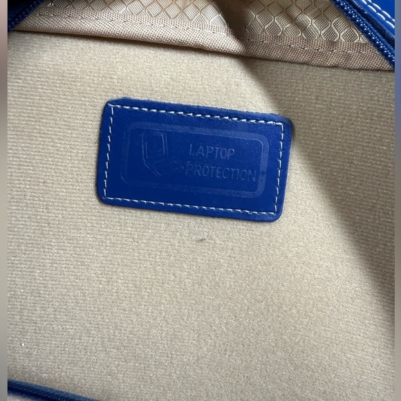 McKlein USA La Grande LEather Vertical Laptop Briefcase Blue Bag - Picture 4 of 13